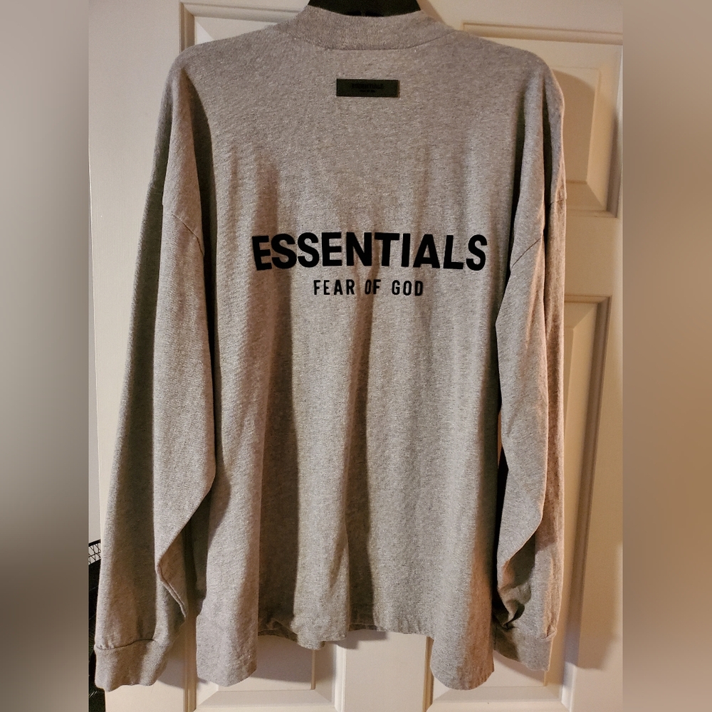 Fog Essentials Ls Tee. Size Large. Color Grey. - image 2